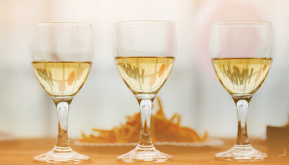 Group of young asian office girl friends having fun and celebrating pizza on table during party