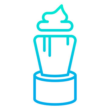 recommend clip art: Outline gradient Shaving Brush icon