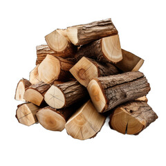 Firewood (Maple) isolated on transparent background