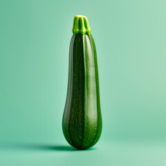 Zucchini on a light background. Minimalism.