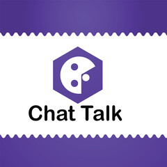 Modern Chat Talk Logo Design Vector Template Minimal design
