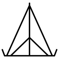 Outline Tent icon
