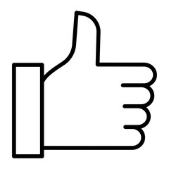 Outline Like hand gestures icon