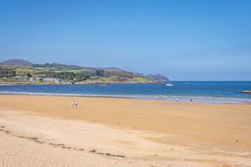 Culdaff, Ireland - September 1 2023 "Wild Atlantic Way scenic road, Culdaff Beach"