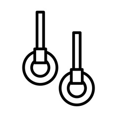 Outline gym ring icon