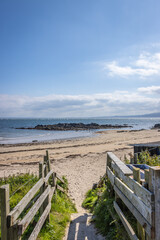 Shrove, Ireland - September 1 2023 "Wild Atlantic Way scenic road, Stroove Beach"