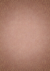 Fototapeta premium Hand-drawn abstract ornament. Light semi transparent pale pink and golden splatter on a pale pink back, with vignette of same pattern in gold on a darker color. Paper texture. A4. (pattern: p10-1f)