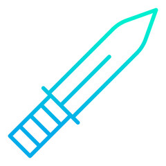 Outline gradient Knife icon