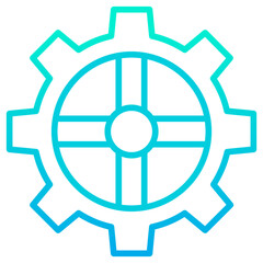 Outline gradient Gear icon