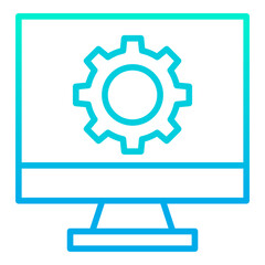 Outline gradient Software Settings icon