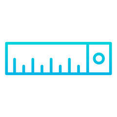 Outline gradient Centimeter icon