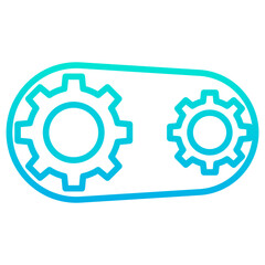 Outline gradient Engine icon