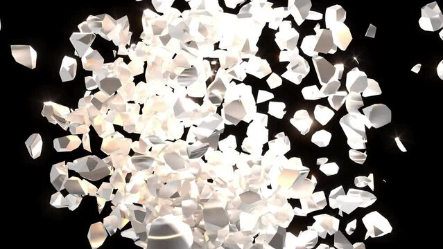 Metal Iron head explosion on black super slow motion 1000 FPS cyberpunk 4k