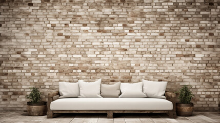 High-Quality Interior Design Showcasing a Sofa Set Against a Textured Wall Through Stunning Photographs