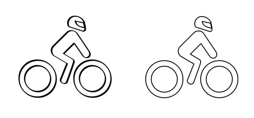 Cartoon motorbike and face helmet icon. Vector line motorcycle or scooter helmet with visor and glasses symbol. Moto Track of Motocross. Motor bike or cycle icon. motorcycles or motorbikes.