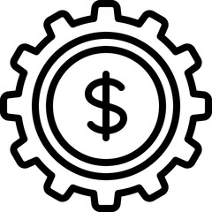Money Cog Icon
