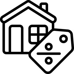 House Sale Tag Icon