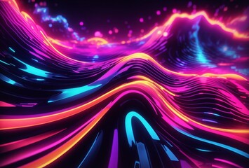 abstract background with glowing lines