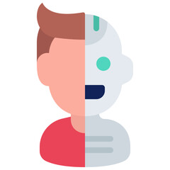 Cyborg Person Icon