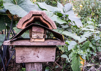 bee house in the garden
