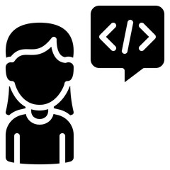 Female Developer Icon