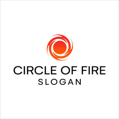 Fire circle vector LOGO
