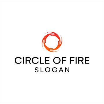 Fire circle vector LOGO