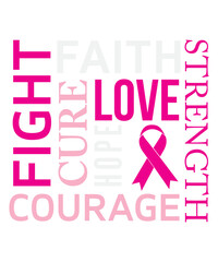 Fight Cure Faith Love Hope Strength Courage Svg Design
These file sets can be used for a wide variety of items: t-shirt design, coffee mug design, stickers,
custom tumblers, custom hats, printables, p