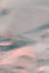 Grain wet grain watercolor paper texture light and shadow painting blot. Abstract smoke pink nacre...