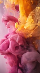 Colorful Ink explosion. Abstract Art background