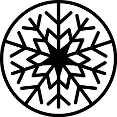 Snowflake coaster laser cut vector design, christmas
