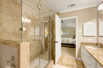 a home bathroom 