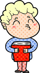 cartoon man pouting