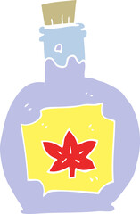 flat color illustration of maple syrup