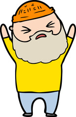 cartoon man with beard