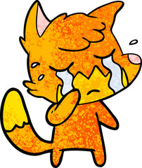 crying fox cartoon