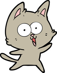 funny cartoon cat