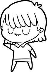 cartoon woman