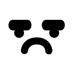 annoyed emotion face icon