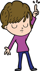 cartoon woman