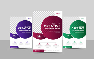 Corporate business flyer template design with abstract background, cover modern layout, poster, brochure design, Vector Template in A4 size, book cover design