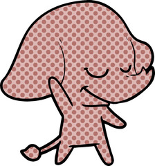 cartoon smiling elephant