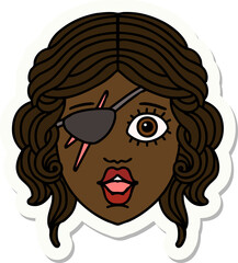 sticker of a human rogue character