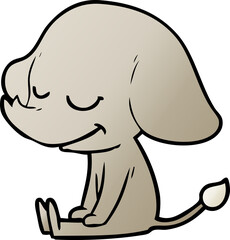 cartoon smiling elephant