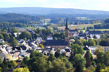 Muenchberg town in Upper Franconia region of Bavaria, Germany