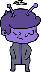 friendly cartoon spaceman