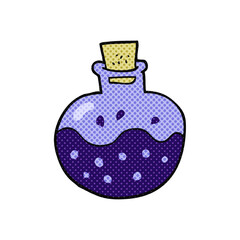 freehand drawn cartoon science potion