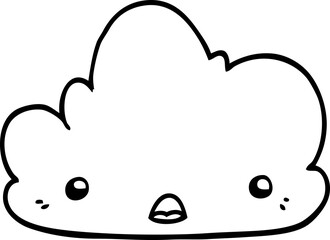 cute cartoon cloud