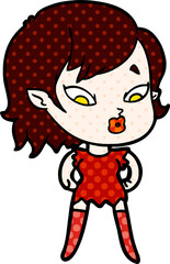cute cartoon vampire girl