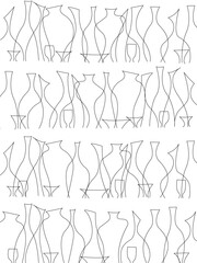 Posters with wine and glasses set. Abstract aesthetic banners with alcohol drink, bottles and glasses. Restaurant, cafe, evening date and sommelier seamless pattern, wall poster, print, textile, paper